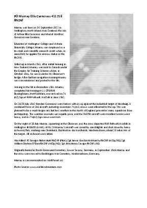 A preview of a PDF biography for Carncross, Murray Ellis